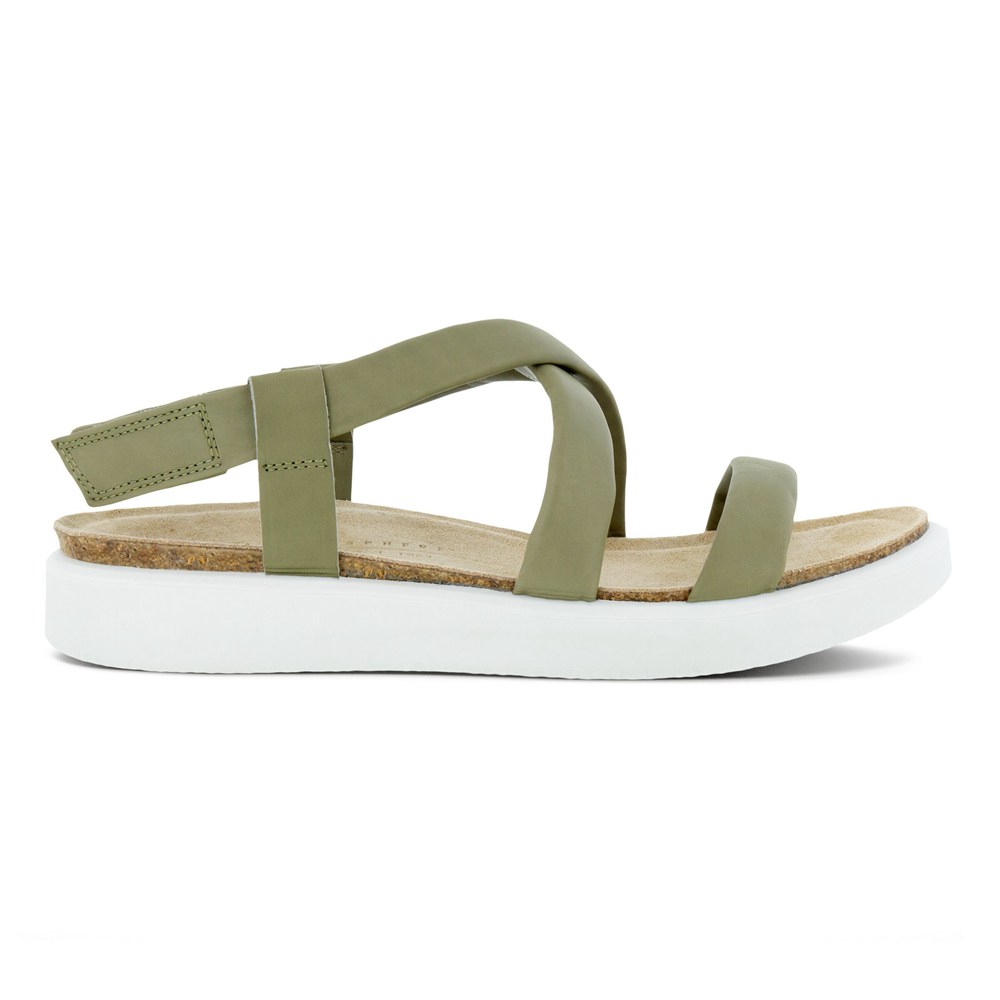 Sandalias Mujer - ECCO Corksphere Flat - Verde Oliva - POJ610345